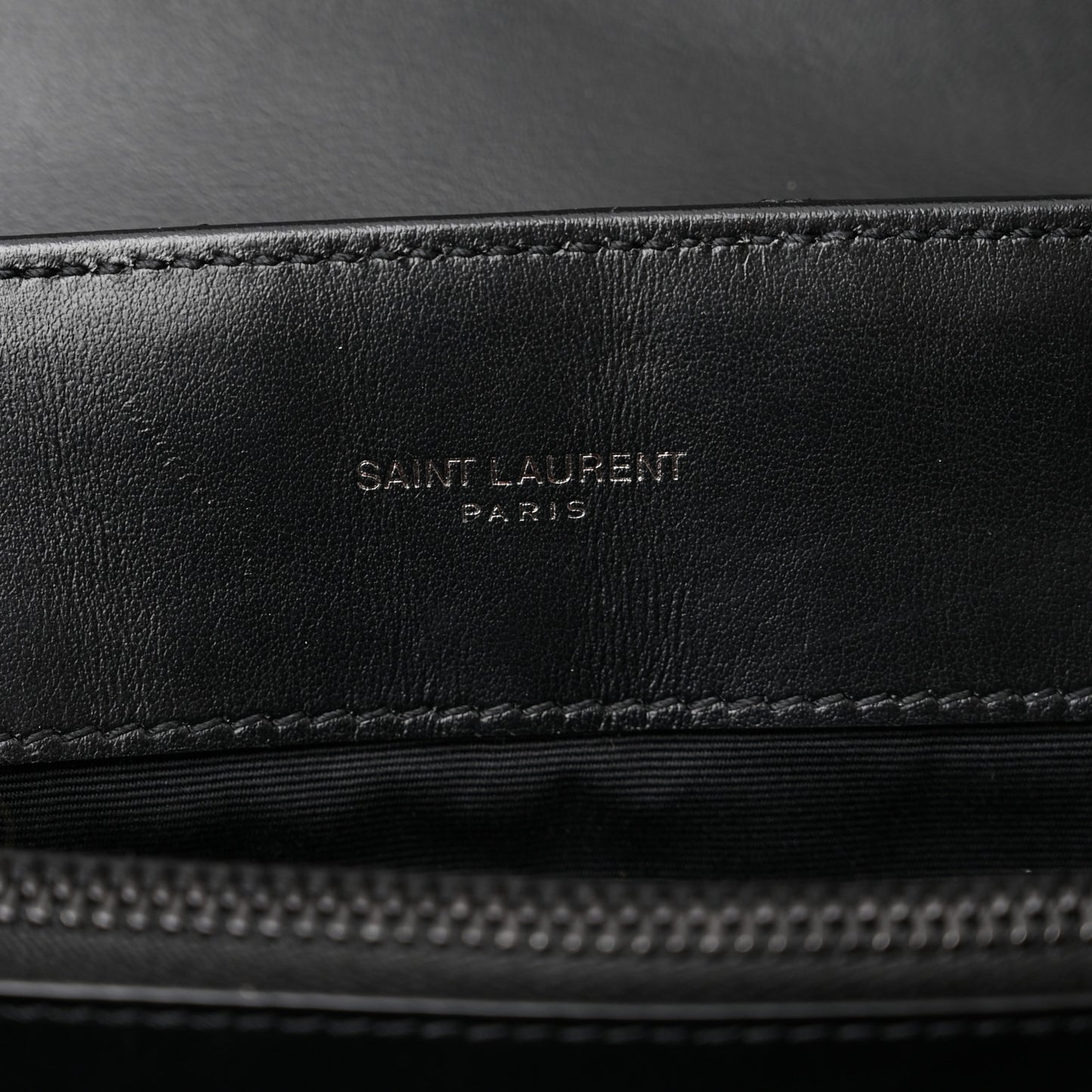 Calfskin Y Quilted Monogram Monochrome Medium Loulou Chain Satchel Black