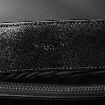 Saint Laurent Calfskin Y Quilted Monogram Monochrome Medium Loulou Chain Satchel Black 6 of 10
