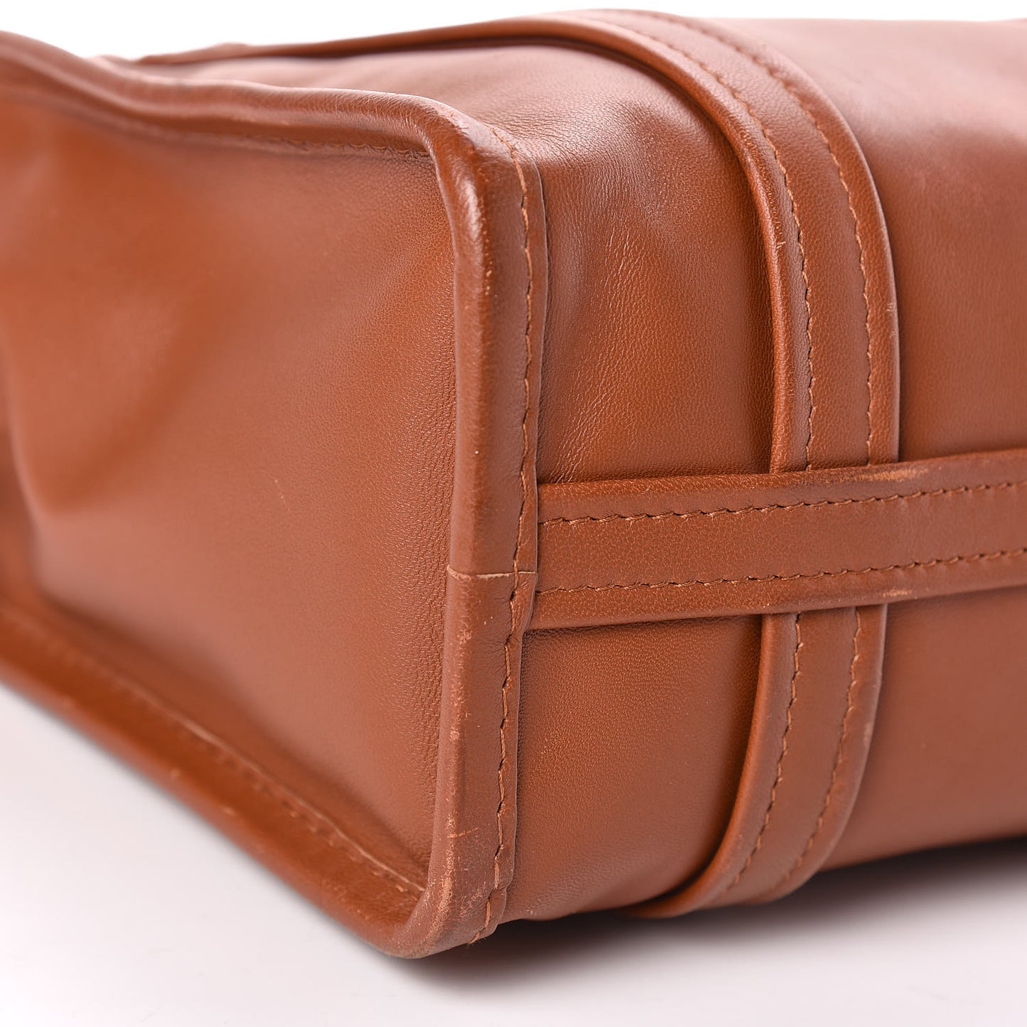 Agneau XS Bazar Shopper Tote Marron Fauve