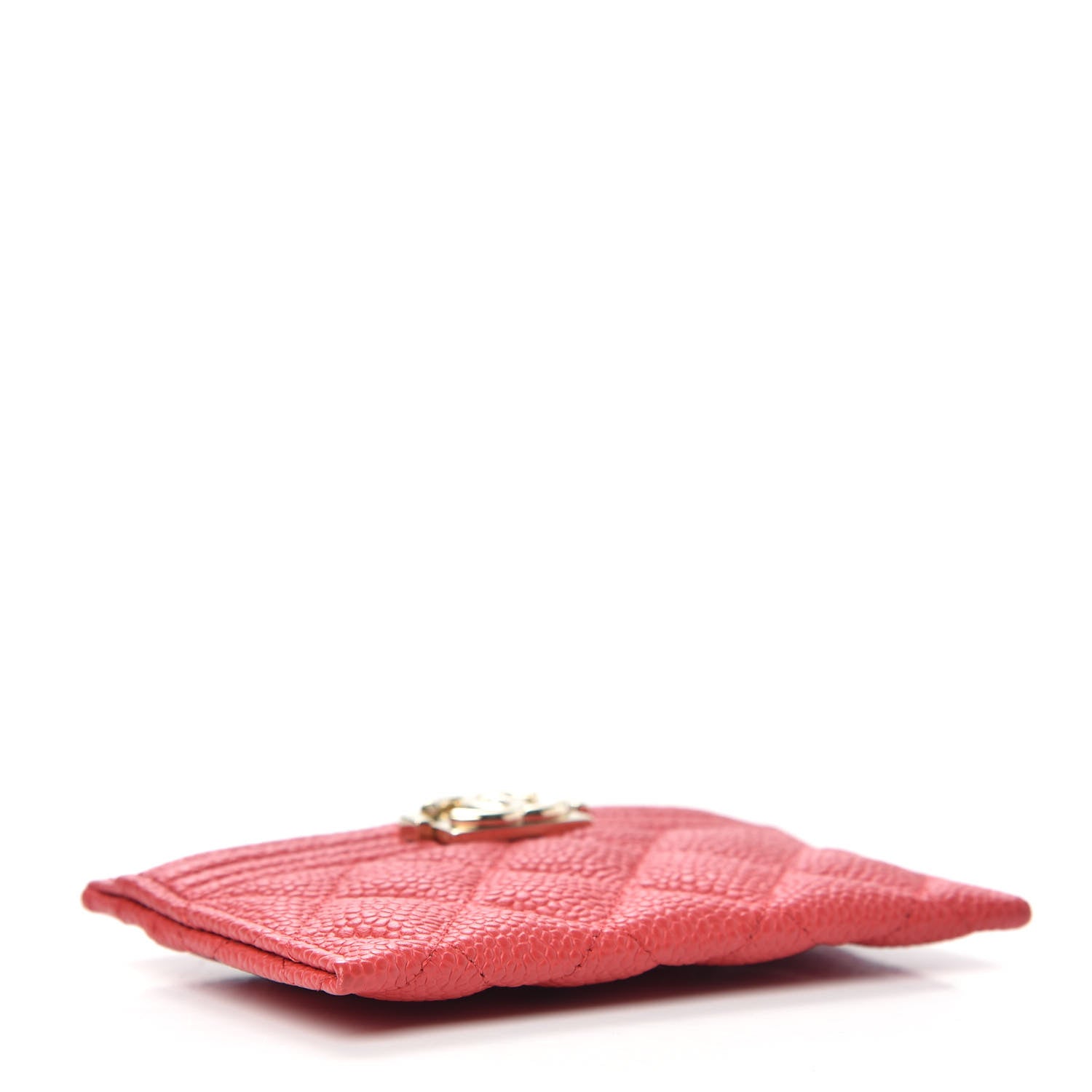 Chanel Caviar Quilted Boy Card Holder Red 4 of 7