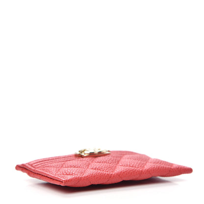 Chanel Caviar Quilted Boy Card Holder Red 4 of 7