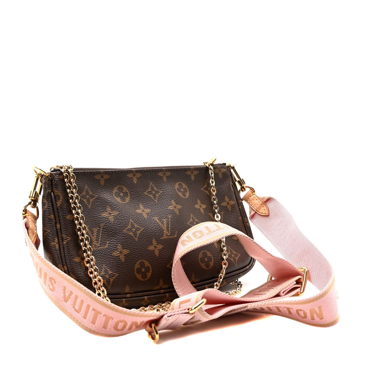 Louis Vuitton Monogram Multi Pochette Accessories Rose Clair