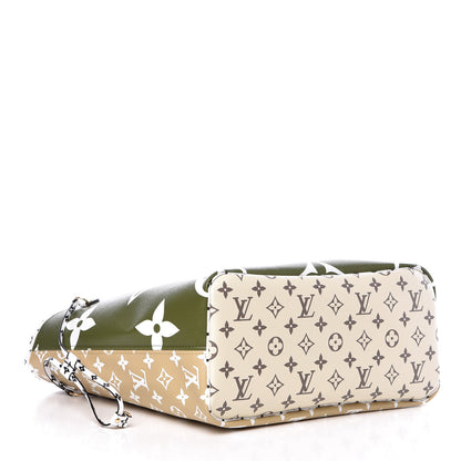 Louis Vuitton Monogram Giant Neverfull MM Kaki 4 of 8
