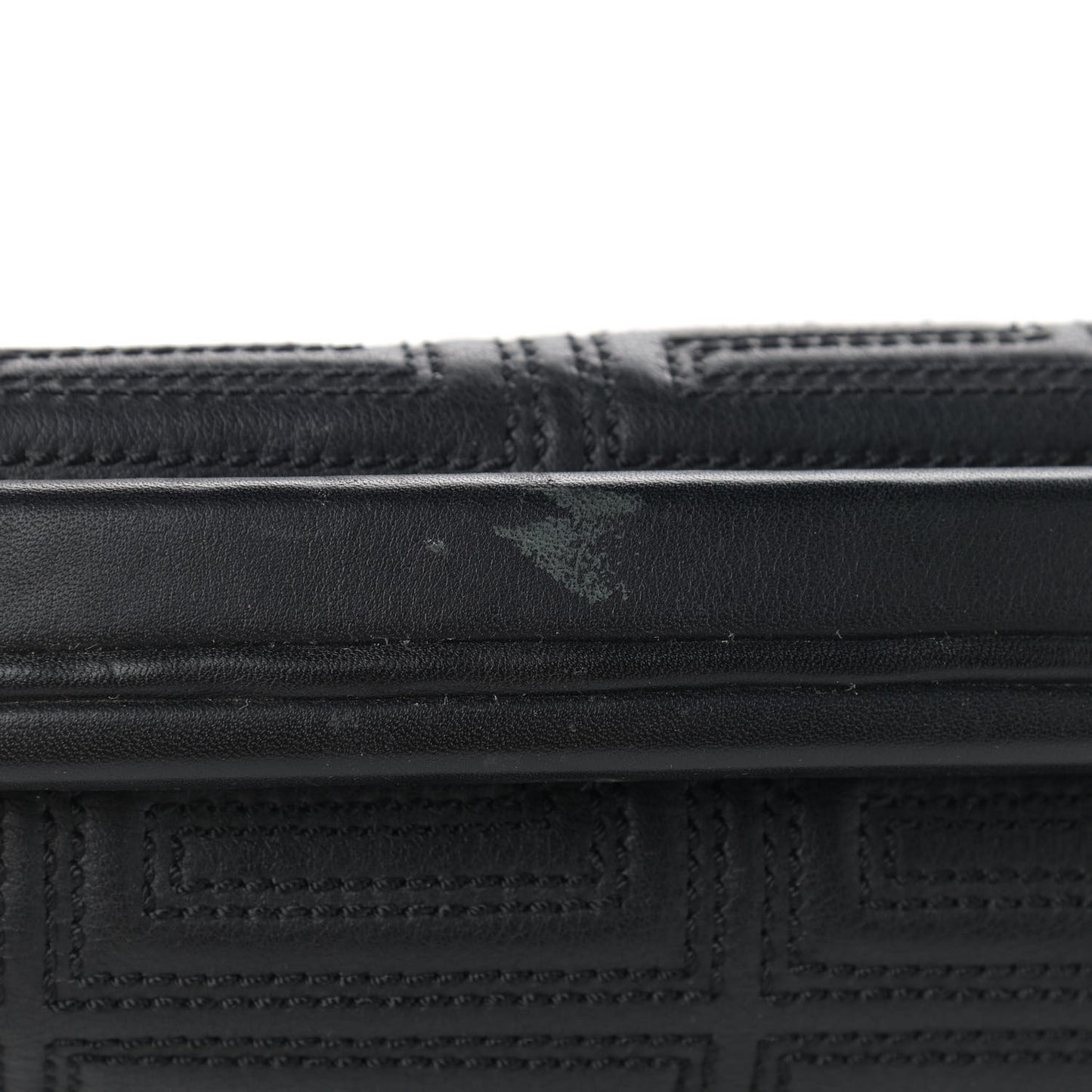 Nappa Quilted Garment Bag Black