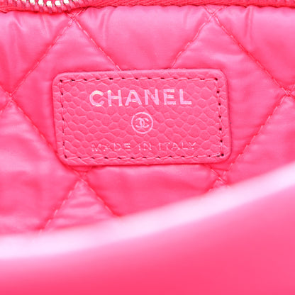 Chanel Caviar Quilted CC Beauty Clutch Pink 8 of 9