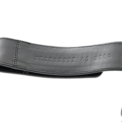 Hermes Calfskin Womens Chypre Sandals 40 Black 6 of 9