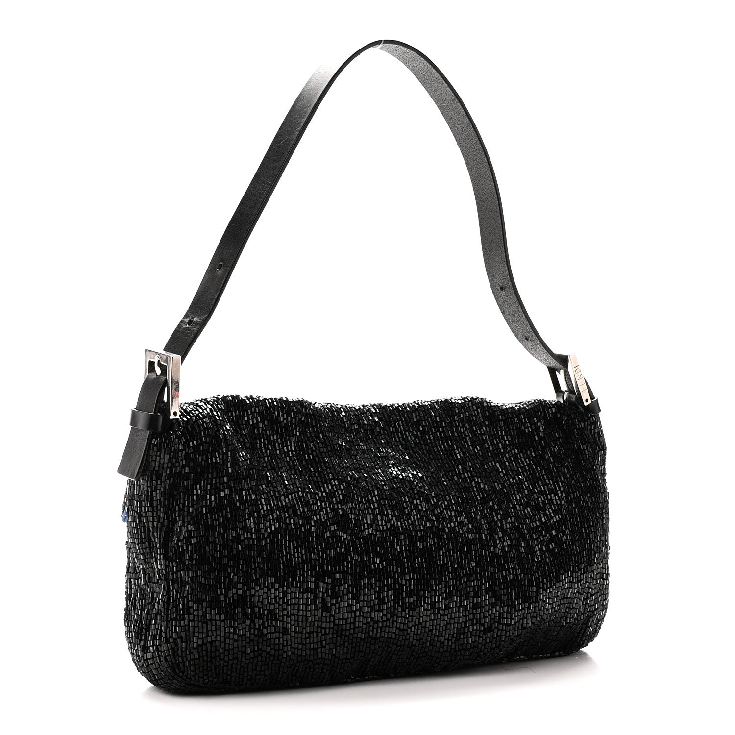 Fendi Beaded Baguette Black 3 of 9