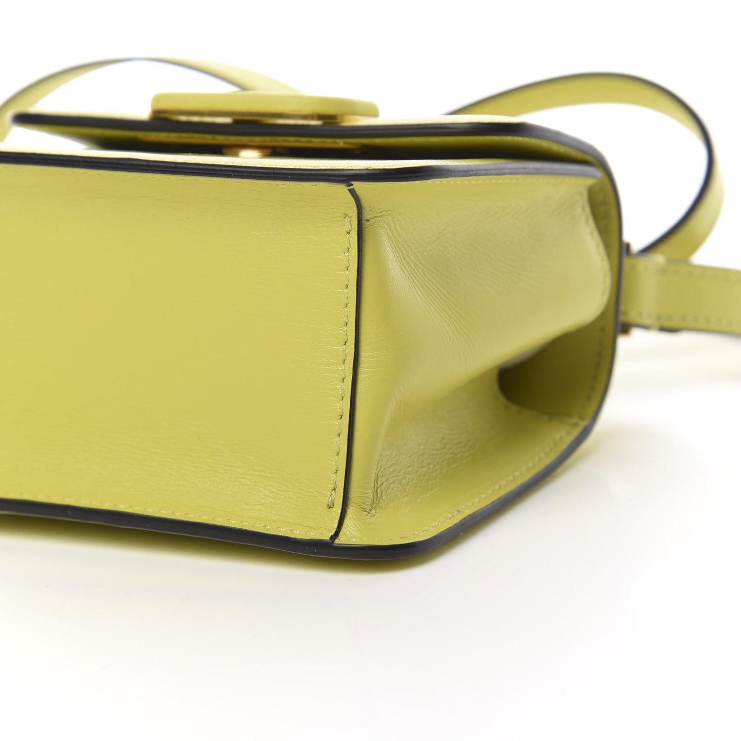 Smooth Calfskin Micro VSling Shoulder Bag Cedar