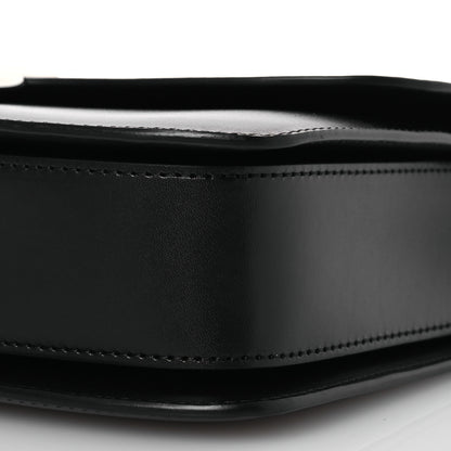 The Row Polished Saddle Calfskin Sofia 8.75 Shoulder Bag Black 9 of 13