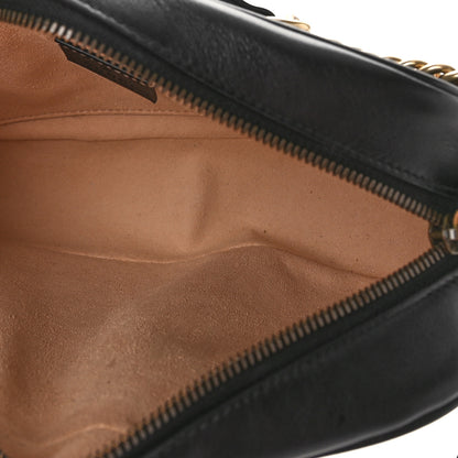Gucci Calfskin Matelasse Small GG Marmont Chain Shoulder Bag Black 5 of 8