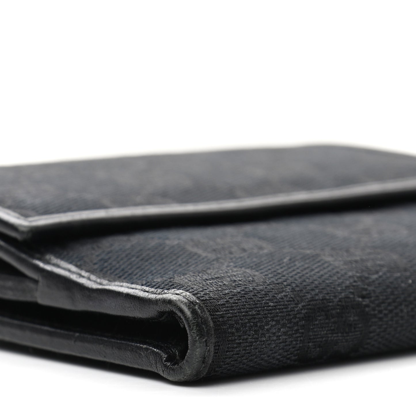 Monogram Flap Wallet Black