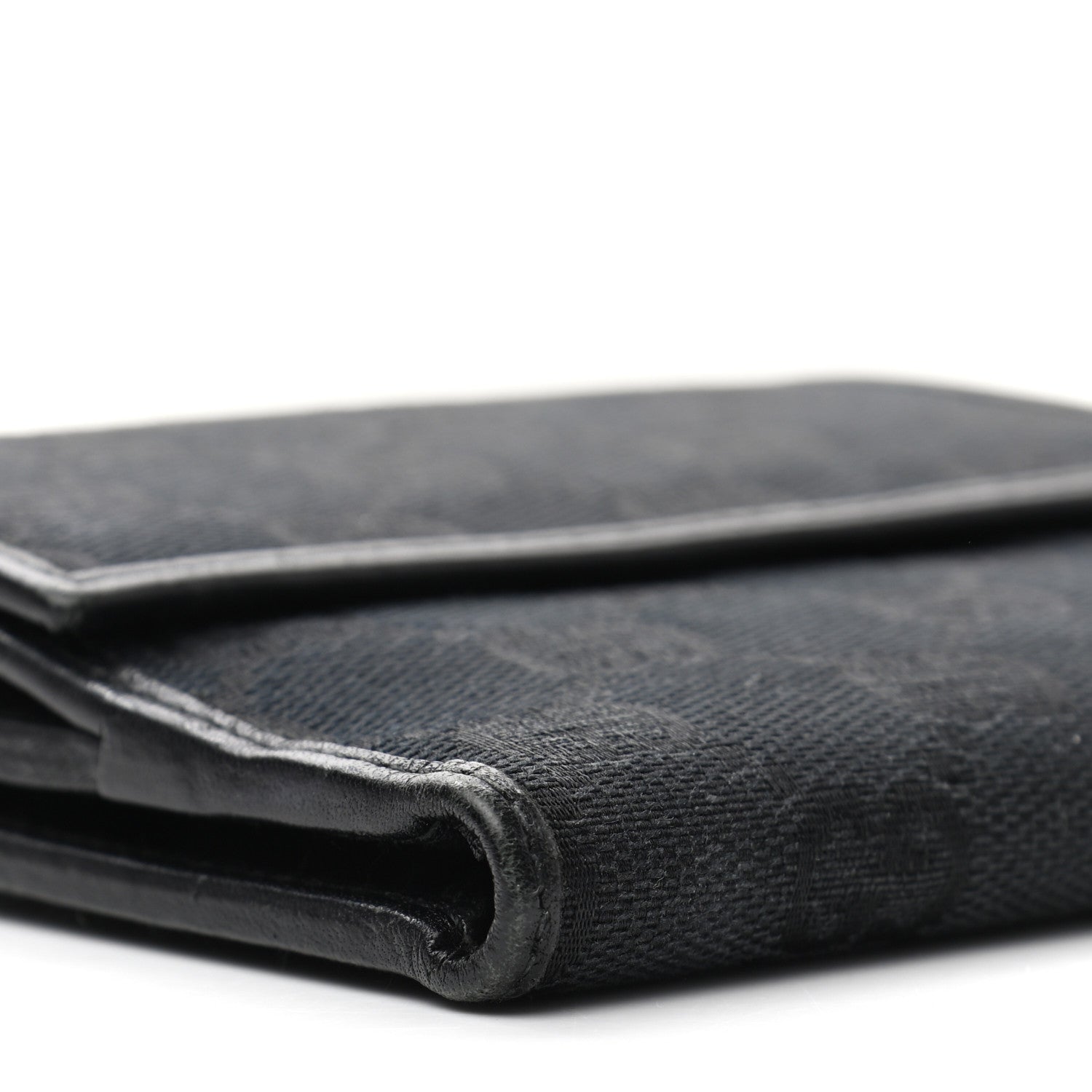 Gucci Monogram Flap Wallet Black 9 of 14