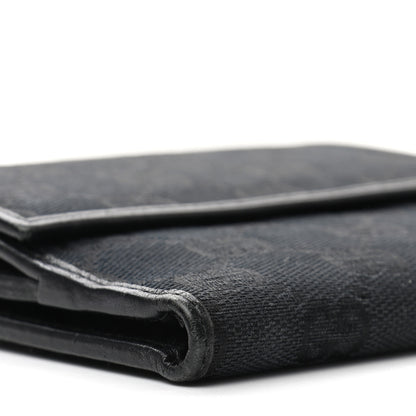 Gucci Monogram Flap Wallet Black 9 of 14