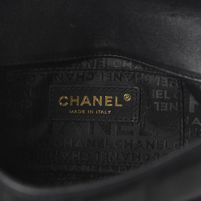 Chanel Lambskin Quilted Mini Chocolate Bar Camellia Flap Black 5 of 8
