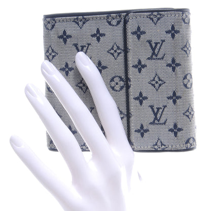 Louis Vuitton Mini Monogram Compact Wallet Blue 2 of 7