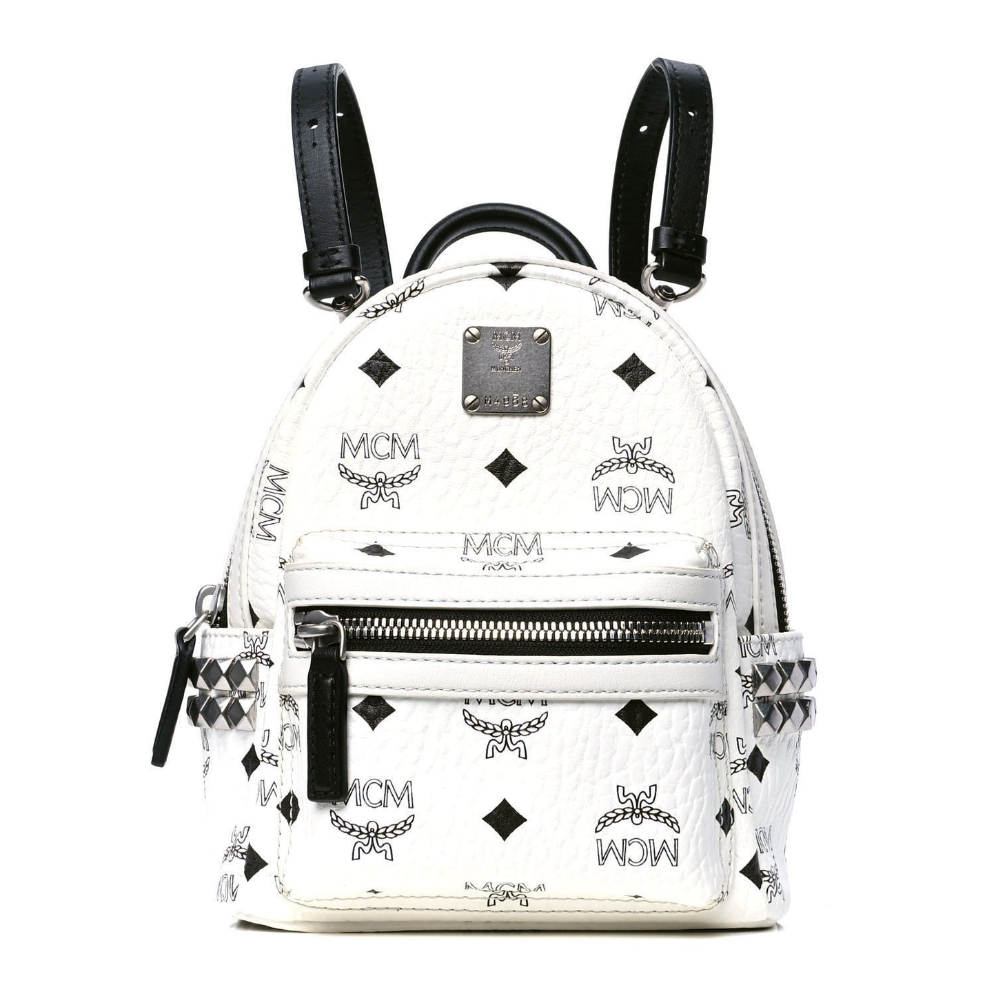 Visetos Studded X-Mini Bebe Boo Backpack White