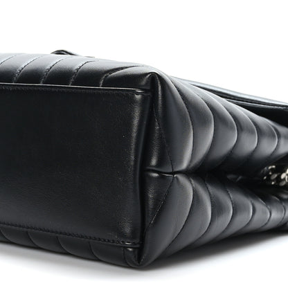 Saint Laurent Calfskin Y Quilted Monogram Medium Loulou Chain Satchel Black 9 of 9