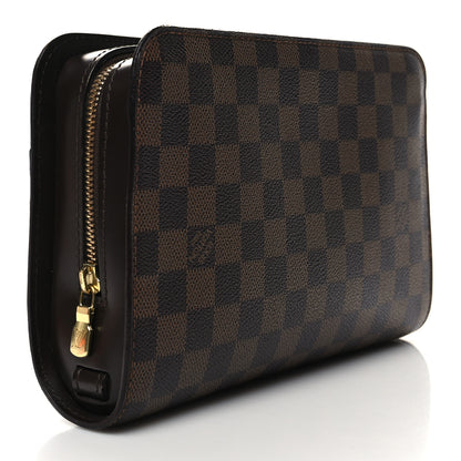 Louis Vuitton Damier Ebene Pochette Saint Louis Clutch 3 of 9