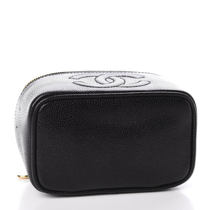 Chanel Caviar Vanity Cosmetic Case Black 3 of 13