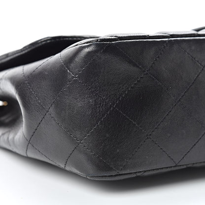 Chanel Lambskin Quilted Jumbo Single Flap Black 9 of 17