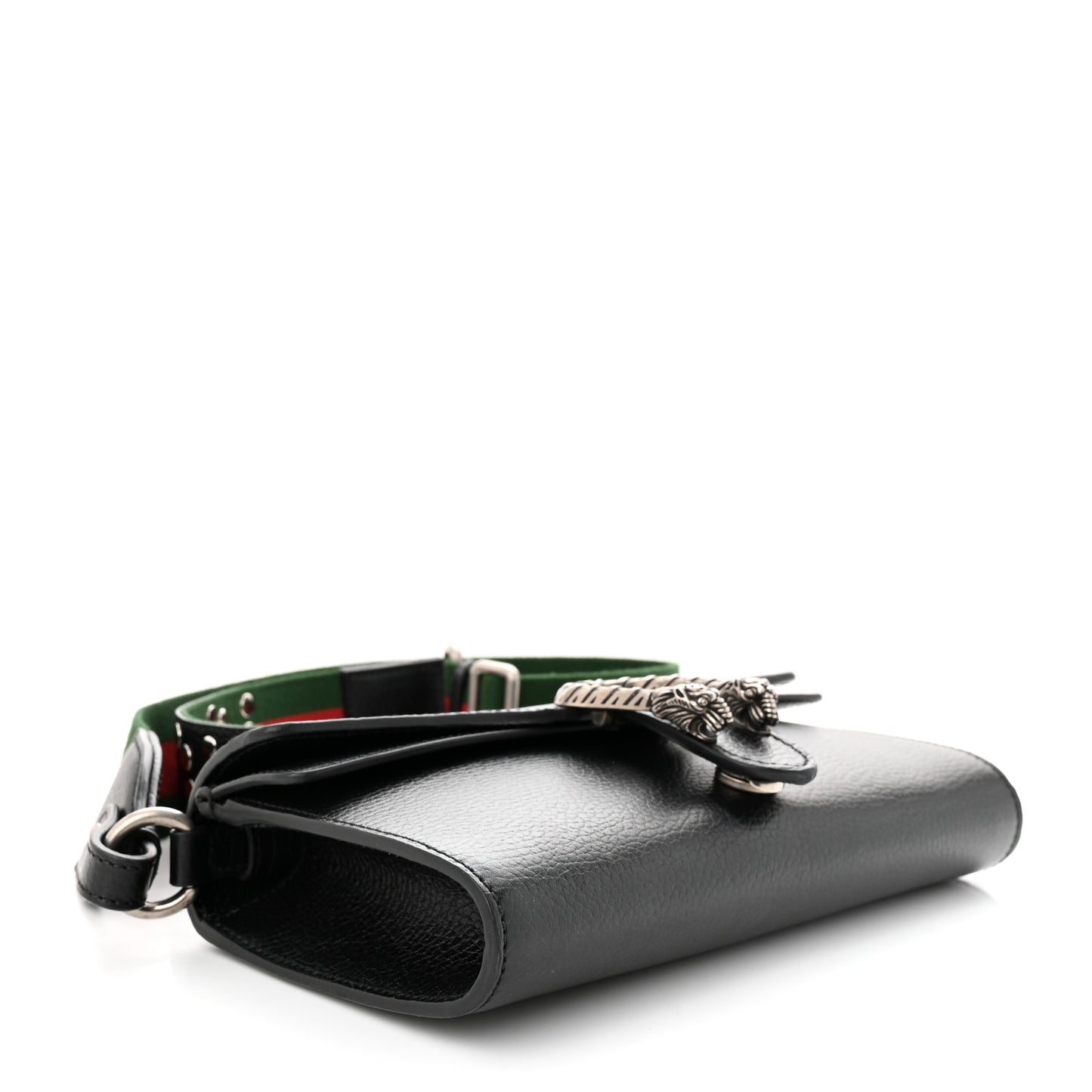 Dollar Calfskin Web Small Dionysus Crossbody Bag Black