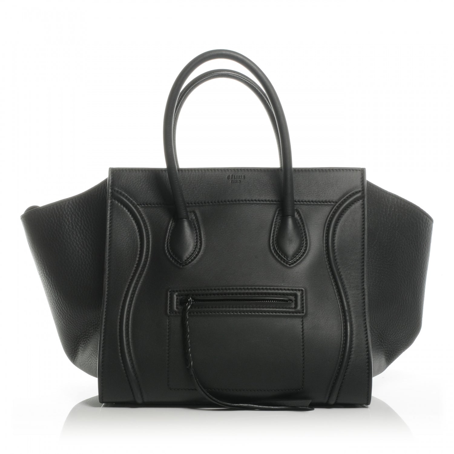 Celine Smooth Calfskin Medium Phantom Luggage Black 1 of 9