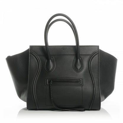 Celine Smooth Calfskin Medium Phantom Luggage Black 1 of 9