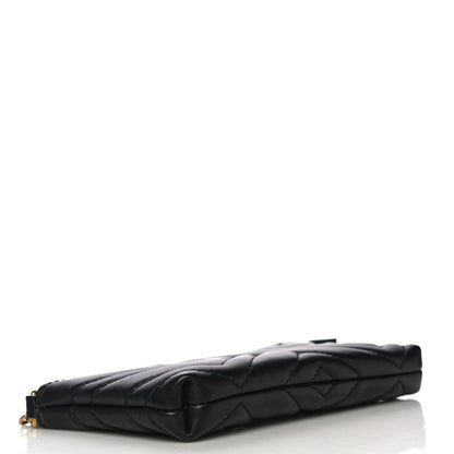 Gucci Calfskin Matelasse Mini GG Marmont Chain Bag Black 3 of 11