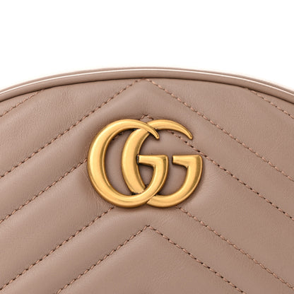 Gucci Calfskin Matelasse GG Marmont Belt Bag 95 38 Porcelain Rose 8 of 11