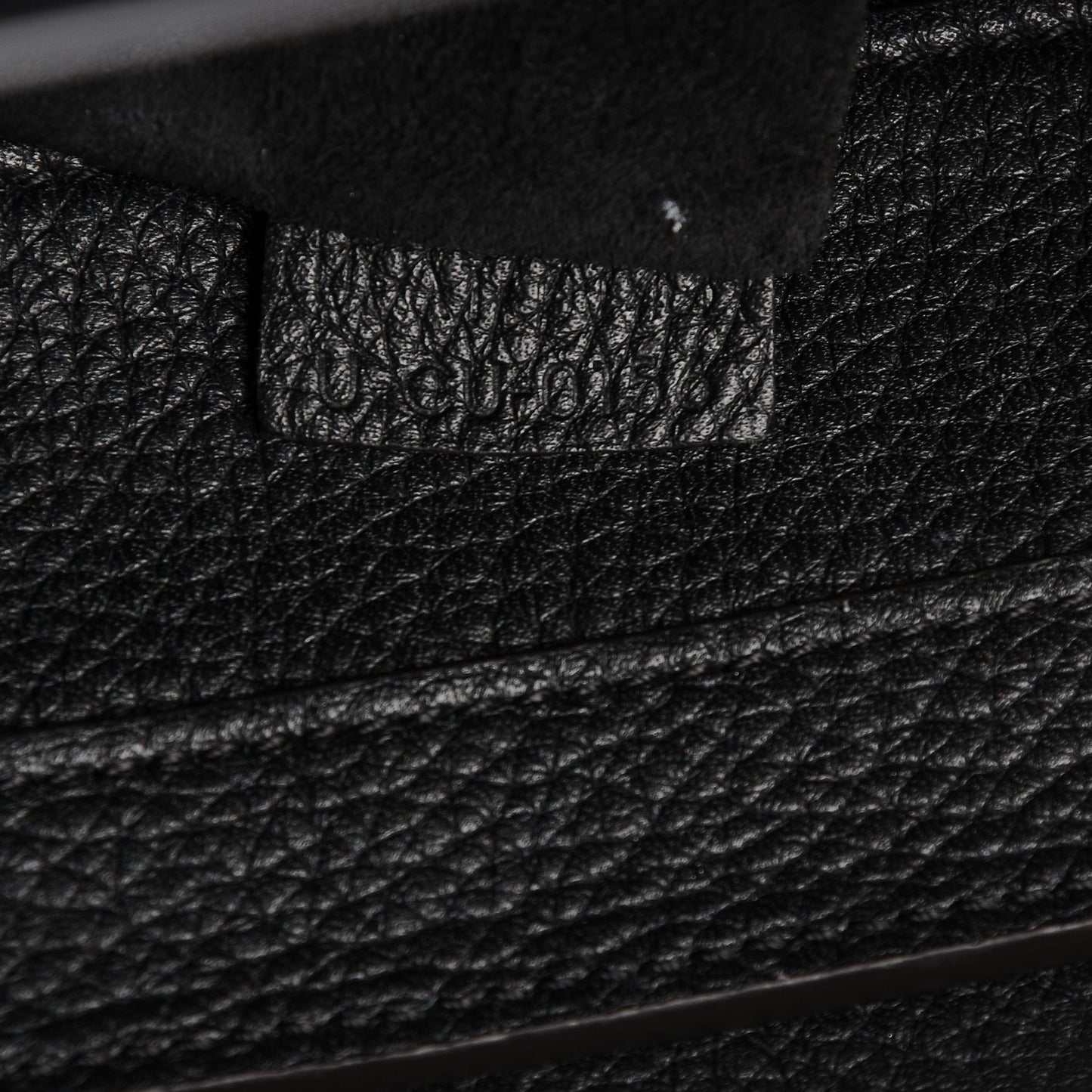 Drummed Calfskin Micro Luggage Black