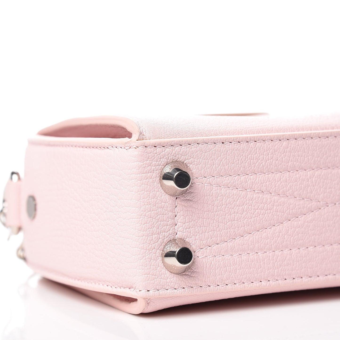 Calfskin Box Shoulder Bag 16 Baby Pink