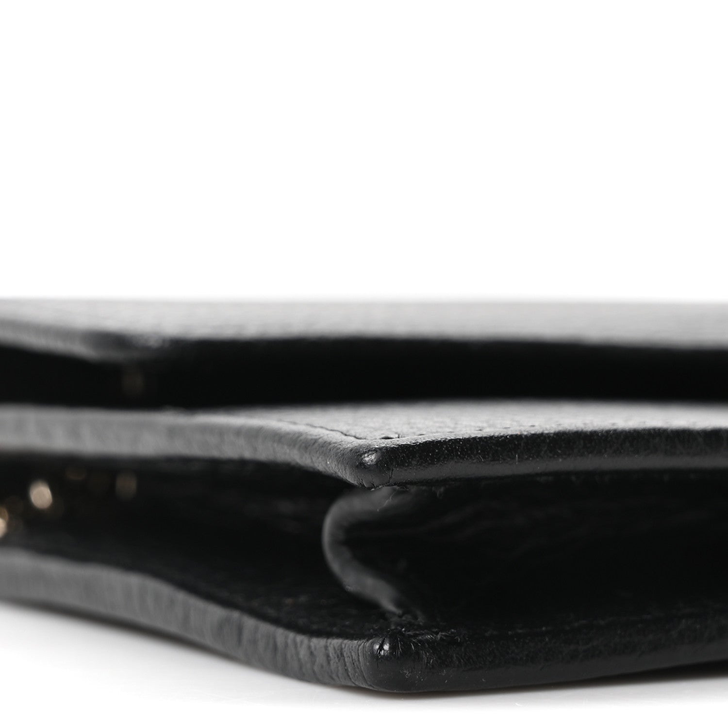 Gucci Dollar Calfskin Interlocking G Chain Wallet Black 8 of 9
