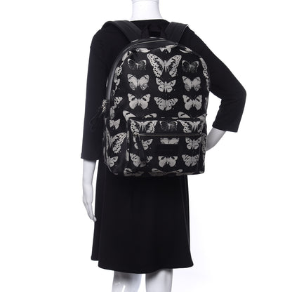 Alexander McQueen Nylon Butterfly Printed Backpack Black 2 of 9