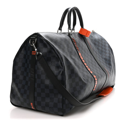 Louis Vuitton Damier Cobalt Race Keepall Bandouliere 55 2 of 9