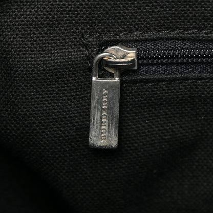 Burberry Suede Classic Check Shoulder Bag Blue 10 of 24