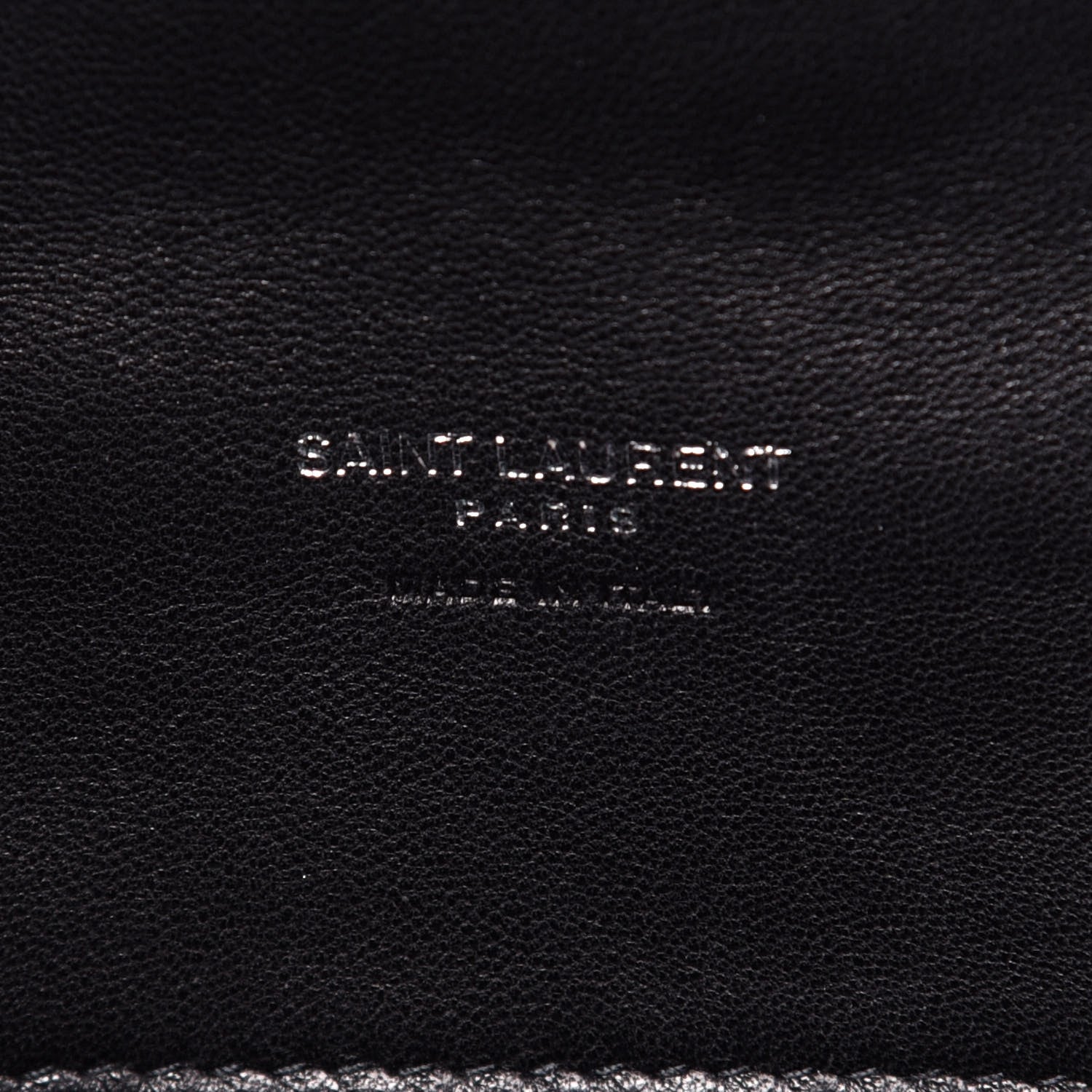Saint Laurent Lambskin Monogram Loulou Puffer Pouch Clutch Black 6 of 12