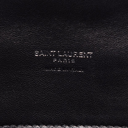 Saint Laurent Lambskin Monogram Loulou Puffer Pouch Clutch Black 6 of 12
