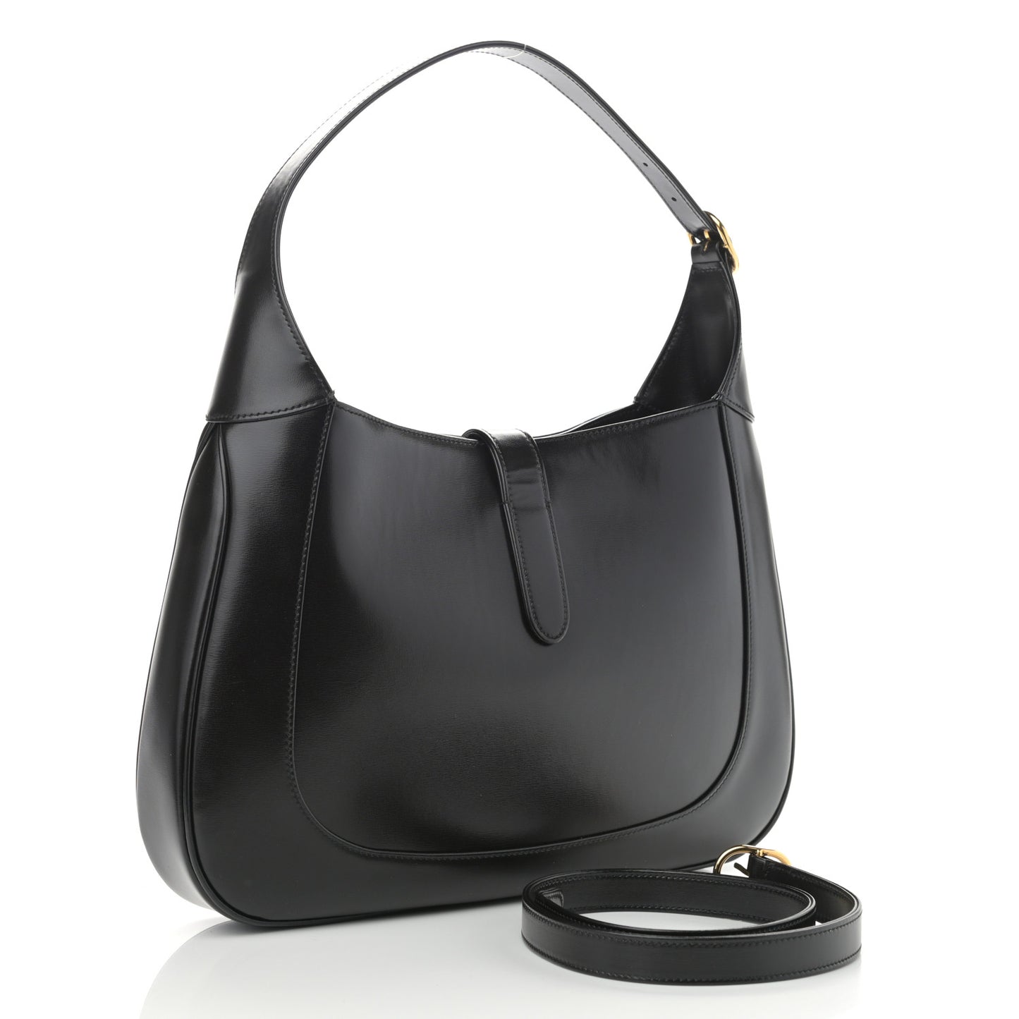 Boarded Dyana Lux Calfskin Medium Jackie 1961 Hobo Black