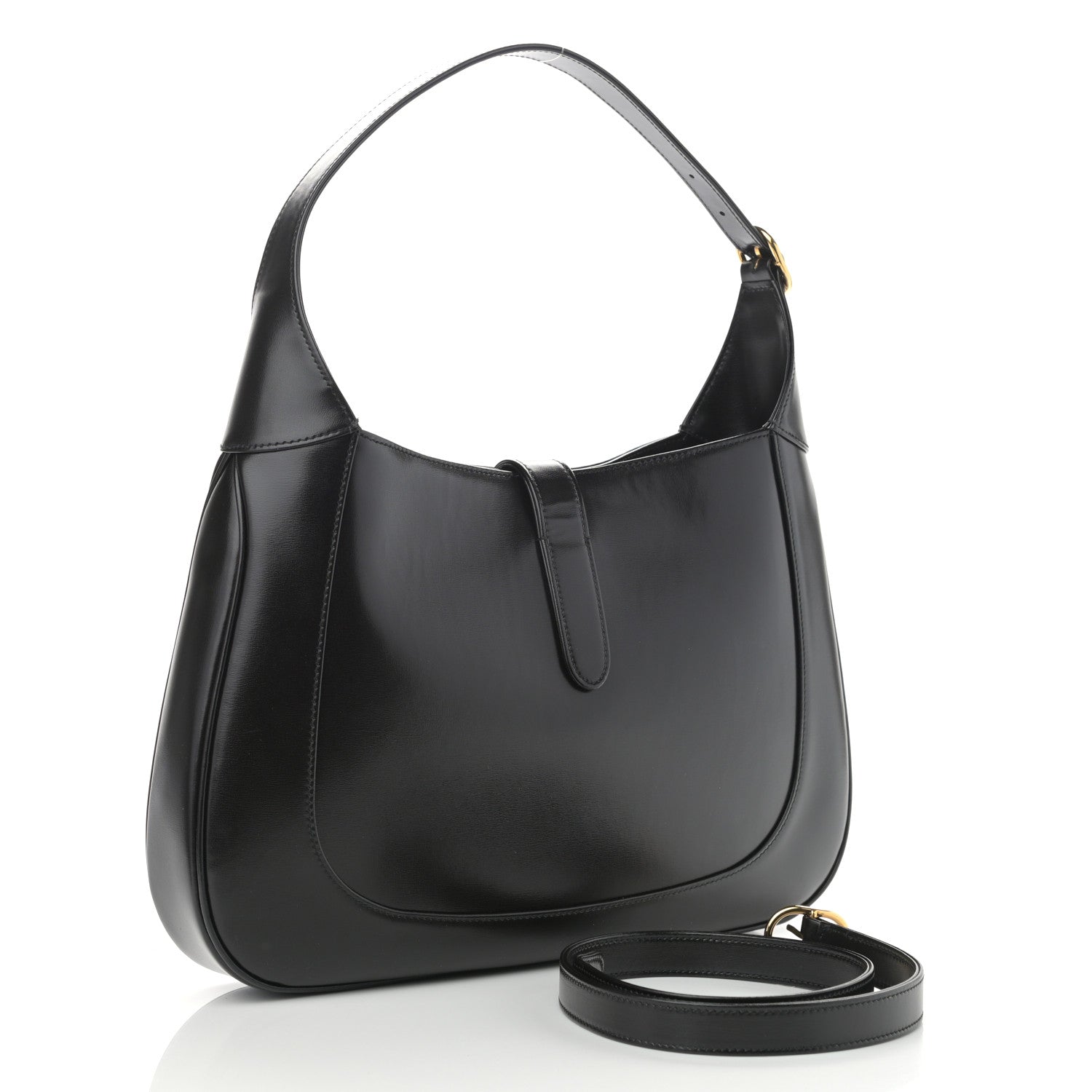 Gucci Boarded Dyana Lux Calfskin Medium Jackie 1961 Hobo Black 4 of 11