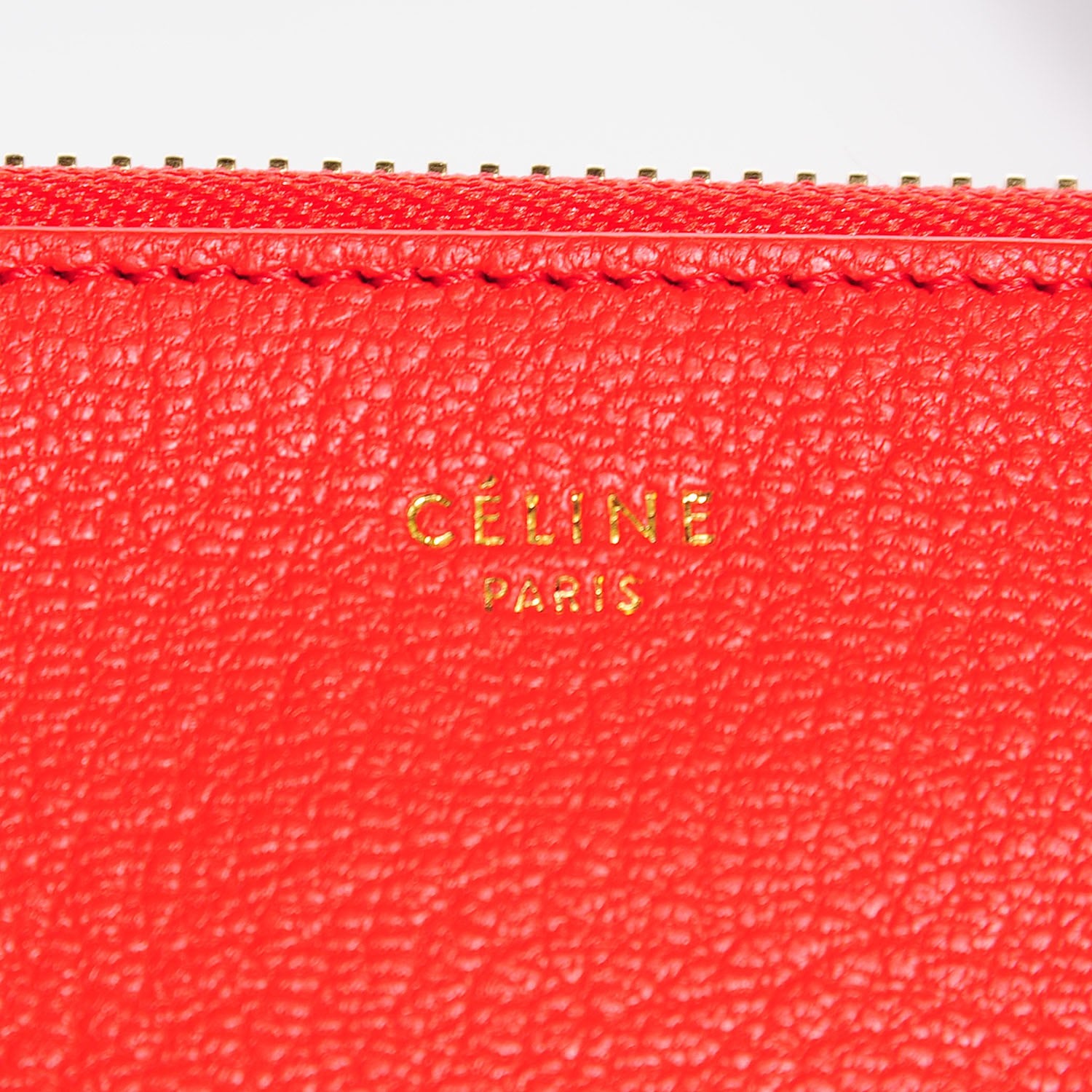Celine Goatskin Small Trio Crossbody Bag Alizarin 9 of 9