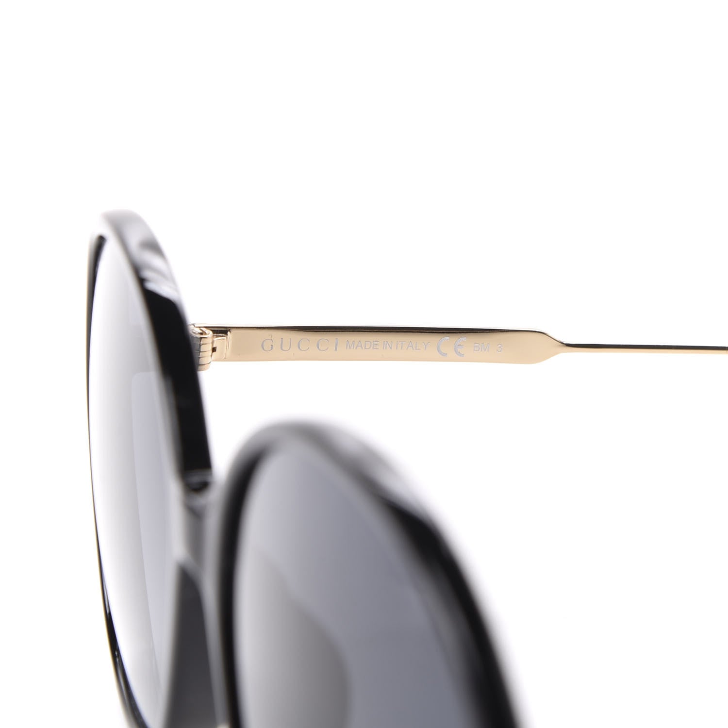 Gucci Round Frame Sunglasses GG3855/F/S Black 5 of 7