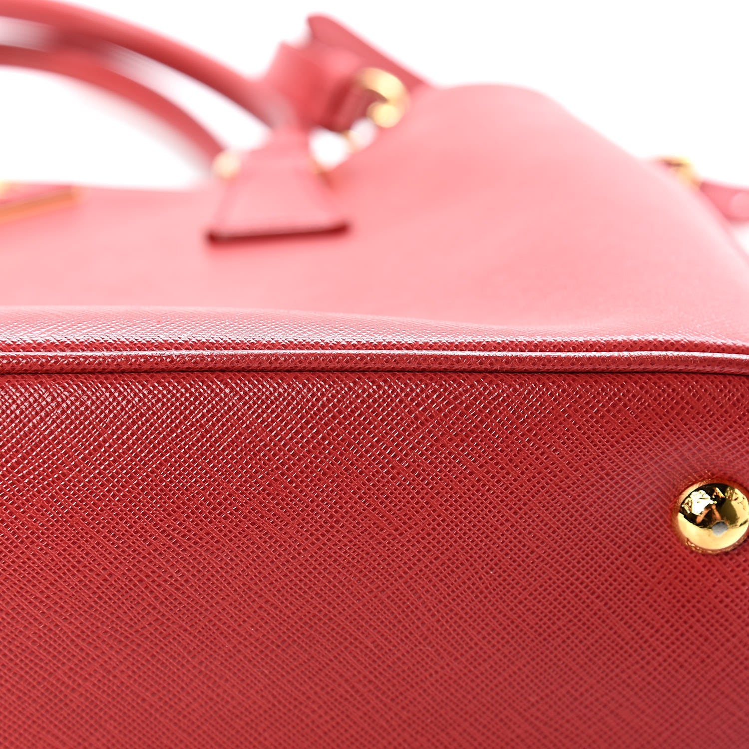 Prada Saffiano Lux Medium Tote Fuoco 15 of 16