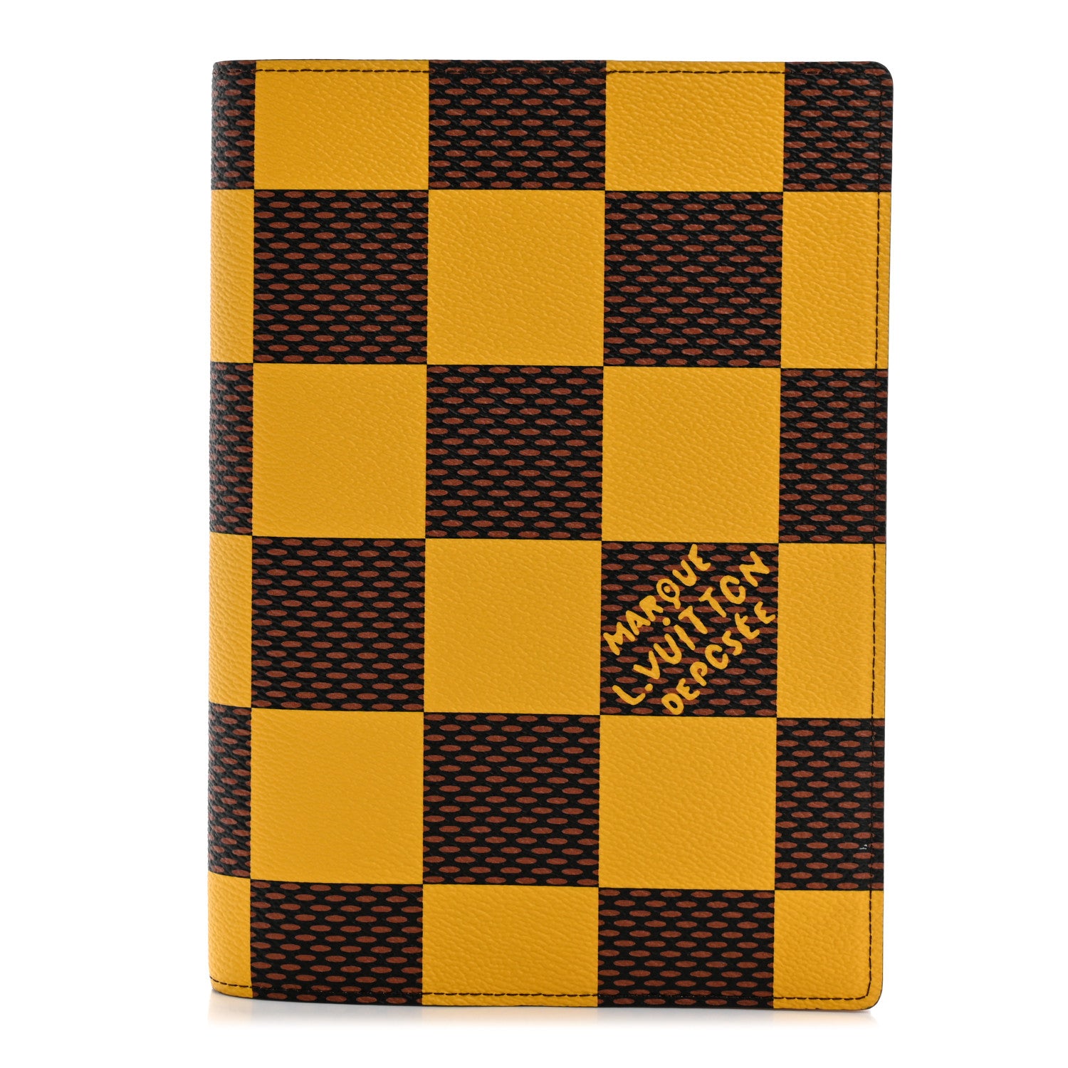Louis Vuitton Damier Pop Auguste Notebook Cover Yellow 1 of 7