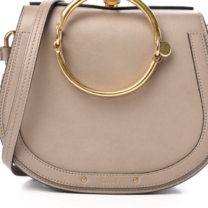Chloe Calfskin Suede Medium Nile Bracelet Bag Motty Grey 10 of 10
