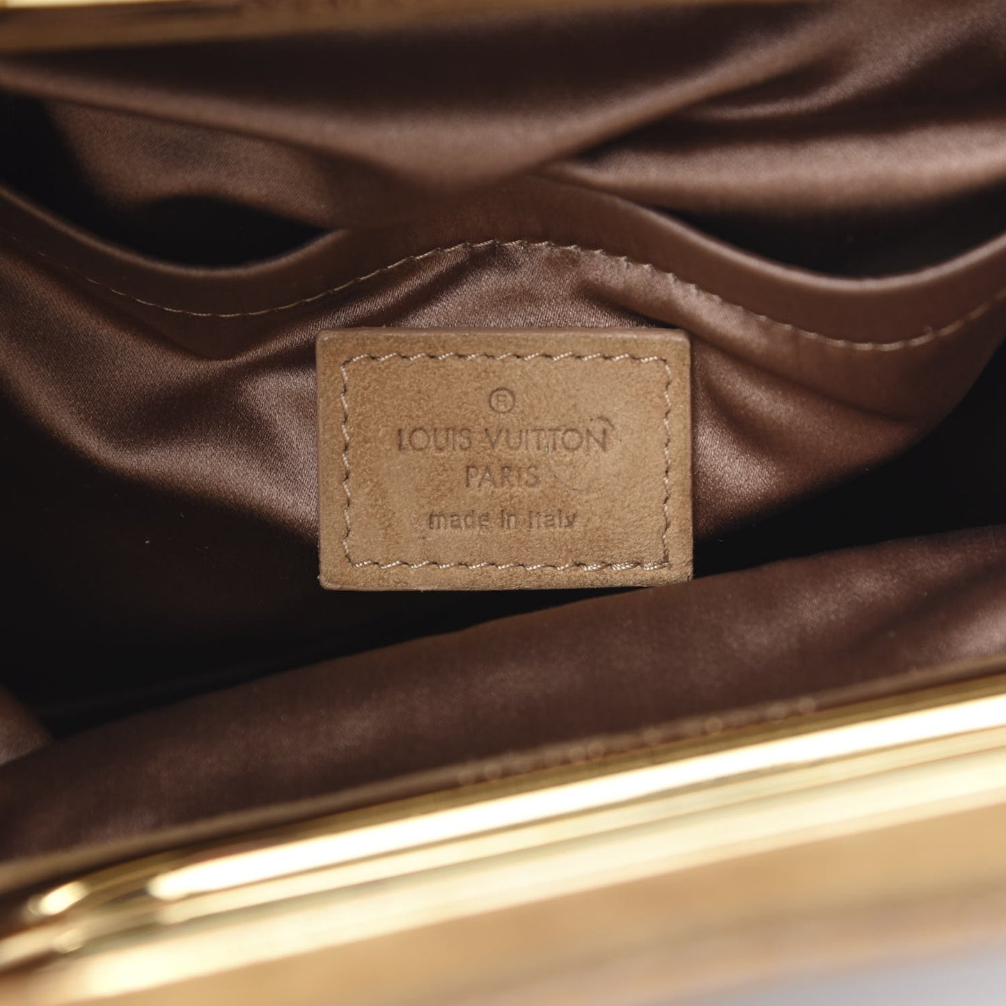Suede Monogram Motard Afterdark Clutch Powder