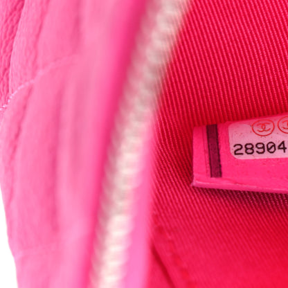 Chanel Goatskin Quilted Medium Reissue Cosmetic Case Pink 7 of 7