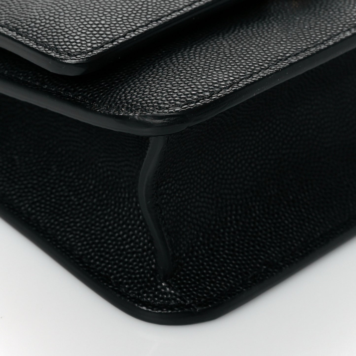 Grained Calfskin Mini TB Bag Black