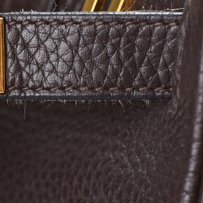 Hermes Taurillon Clemence Birkin 30 Chocolate 42 of 48