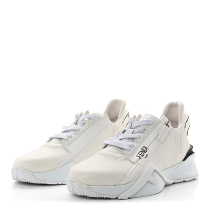 Fendi Vitello Womens Fendi Flow Low Top Sneakers 39.5 Ultra White 3 of 10