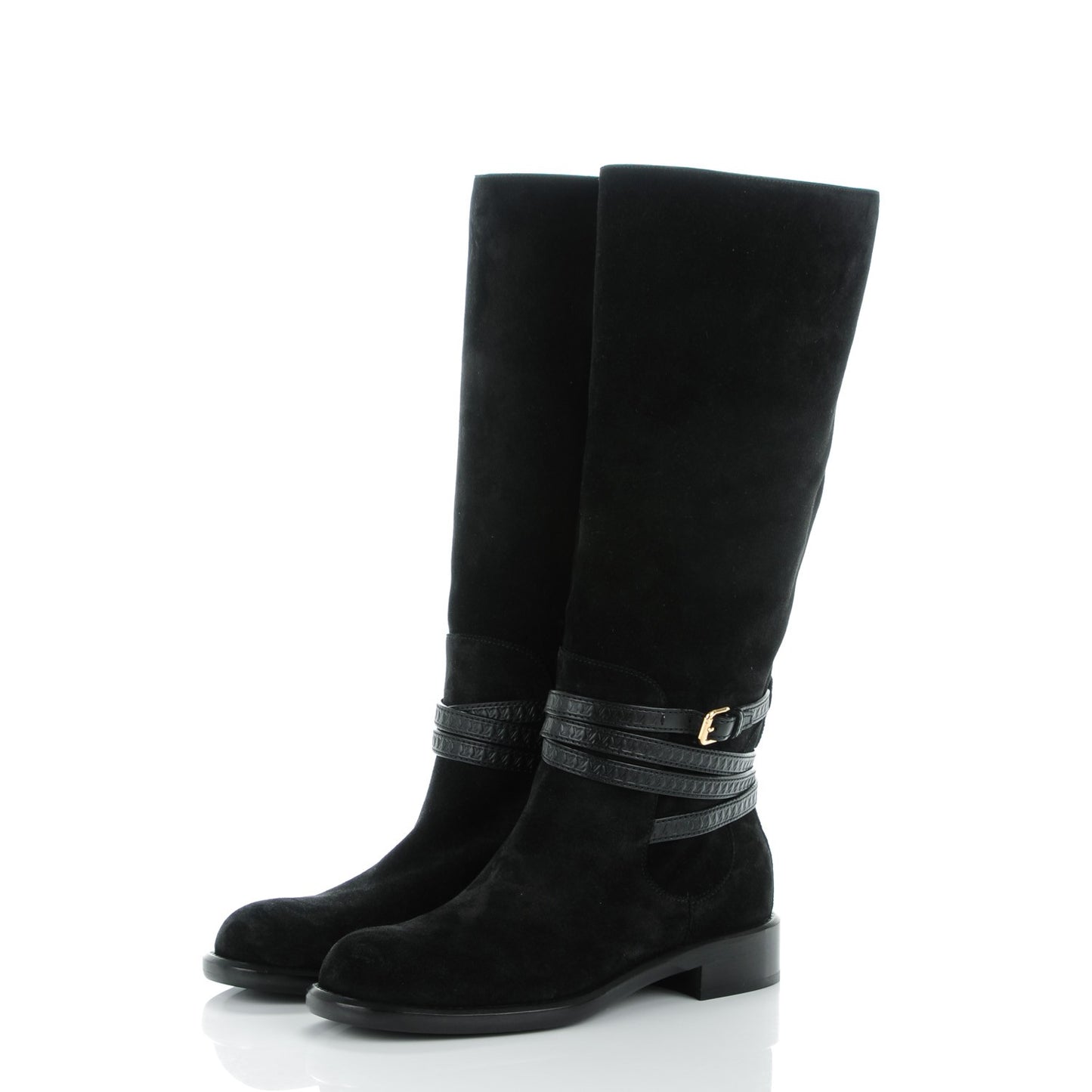 Suede Crossroads High Boot 38 Black